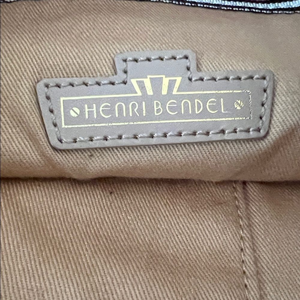 henri bendel Brown Woven Tote with Colorful Beach Patch Accents - Picture 10 of 15